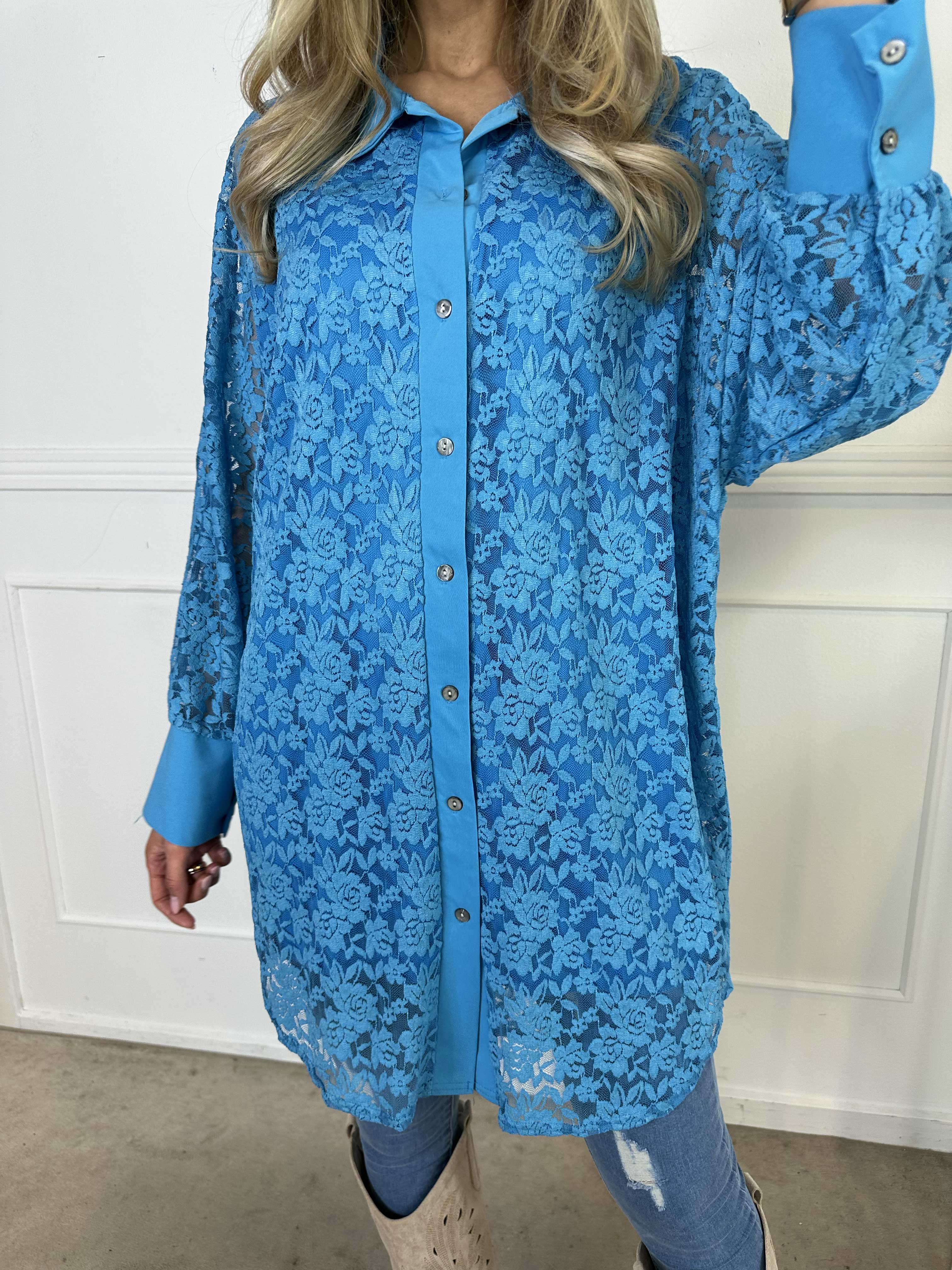 Katherine - Sød skjorte i blonder